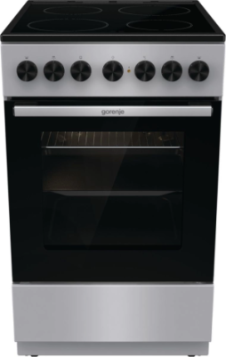 Плита Электрическая Gorenje GEC5B20SG серебристый стеклокерамика (без крышки)