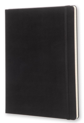 Блокнот Moleskine CLASSIC QP090 XLarge 190х250мм 192стр. линейка твердая обложка черный