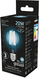Лампа светодиодная Gauss Filament 102902220 20Вт цок.:E27 груша 220B св.свеч.бел.нейт. (упак.:10шт)