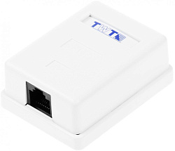 Розетка Lanmaster TWT-SM1-45-WHRJ45 1 кат.5E бел. (упак.:1шт)