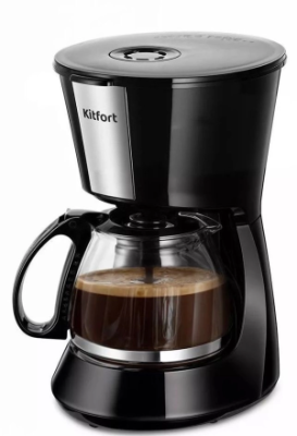 Кофеварка капельная Kitfort КТ-7260 550Вт черный/нержавеющая сталь