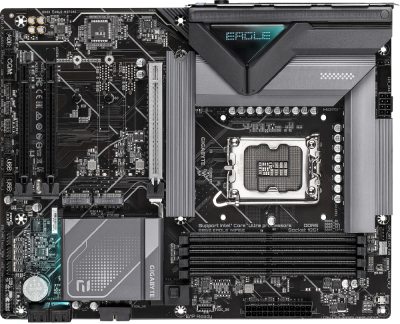 Материнская плата Gigabyte B860 EAGLE WIFI6E Soc-1851 Intel B860 4xDDR5 ATX AC`97 8ch(7.1) 2.5Gg RAID+HDMI+DP