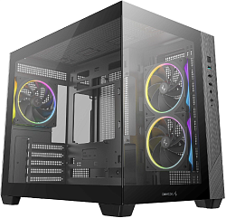 Корпус Deepcool CG330 3F черный без БП mATX 2xUSB3.0 audio bott PSU