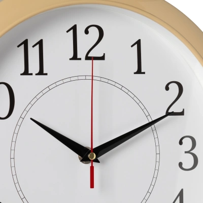 Часы настенные аналоговые Бюрократ WALLC-R88P D29см бежевый/белый (WALLC-R88P29/IVORY)