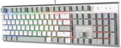Клавиатура A4Tech Fstyler FS100 Neon механическая серый USB for gamer LED (FS100) кабель 1.8м