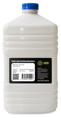 Тонер Cactus CS-THPCHUBK-500 черный флакон 500гр. для принтера HP Color Universal CF540A/CF400A/CF410A/CF400A/CE310