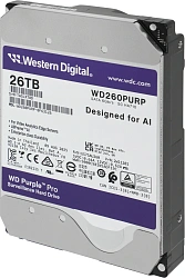 Жесткий диск WD SATA-III 26TB WD260PURP Purple Pro (7200rpm) 512Mb 3.5"
