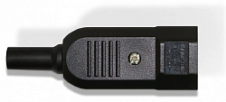 Вилка Hyperline CON-IEC320C14 черный