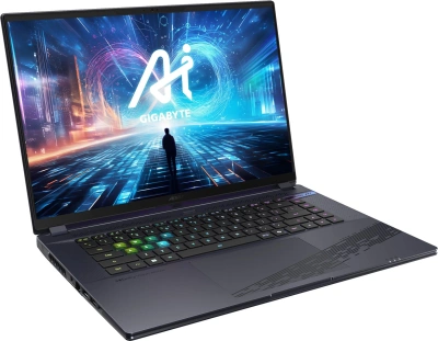 Ноутбук Gigabyte Aorus 16X Core i7 13650HX 16Gb SSD1Tb NVIDIA GeForce RTX4060 8Gb 16" IPS QHD+ (2560x1600) Windows 11 Home grey WiFi BT Cam (9KG-43KZC54SH)