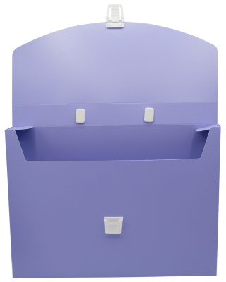 Портфель Бюрократ Pastel PASTPP01VIO 1 отдел. A4 пластик 0.7мм фиолетовый