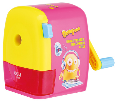 Точилка для карандашей механическая Deli E0629 miYou 1 отверстие пластик ассорти