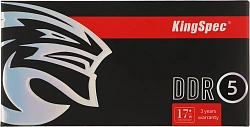 Память DDR5 16GB 5200MHz Kingspec KS5200D5N11016G RTL PC5-41600 CL40 SO-DIMM 288-pin 1.1В single rank Ret
