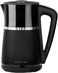 Чайник электрический Galaxy Line GL 0338 1.7л. 2200Вт черный корпус: металл/пластик (ГЛ0338Л)
