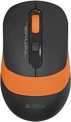 Мышь A4Tech Fstyler FG10S черный/оранжевый оптическая 2000dpi silent беспров. USB для ноутбука 4but (FG10S ORANGE)