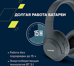 Гарнитура накладные Canyon BTHS-3 бежевый беспроводные bluetooth оголовье (CNS-CBTHS3BE)