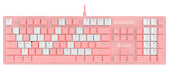 Клавиатура A4Tech Bloody B800 Dual Color механическая розовый/белый USB for gamer LED
