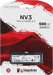 Накопитель SSD Kingston PCIe 4.0 x4 500GB SNV3S/500G NV3 M.2 2280