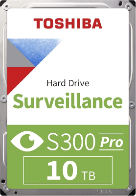 Жесткий диск Toshiba SATA-III 10TB MD10ADA10TV Surveillance S300 Pro (7200rpm) 512Mb 3.5"