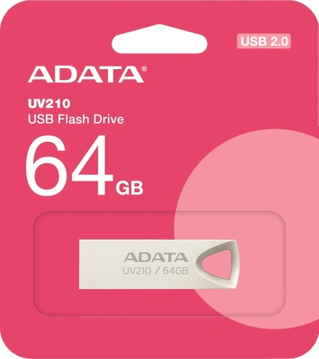 Флеш Диск A-Data 64Gb UV210 AUV210-64G-RGD USB2.0 золотистый