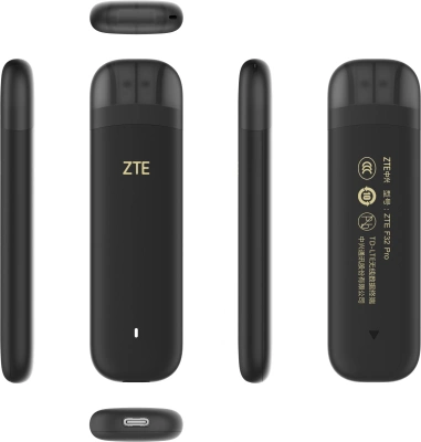 Модем 3G/4G ZTE F30Pro USB Wi-Fi VPN Firewall +Router внешний черный