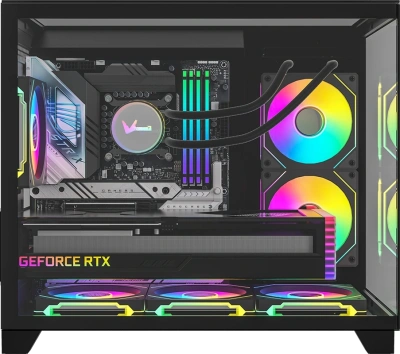 Корпус Formula Crystal Z9ML Floe черный без БП mATX 4x120mm 2xUSB3.0 audio bott PSU