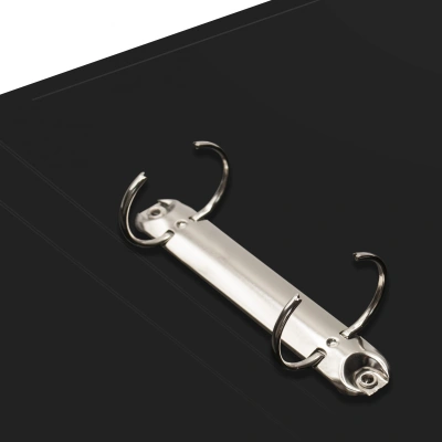 Папка на 2-х кольцах Silwerhof Eco A4 пластик 0.5мм кор.30мм черный