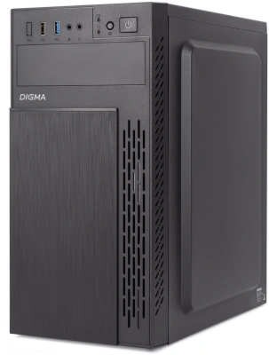 Корпус Digma DCC-MN301 черный без БП mATX 1x80mm 2x120mm 1xUSB2.0 1xUSB3.0 audio