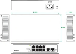 Коммутатор Tiandy TC-P3S010 F/0820/AT/90