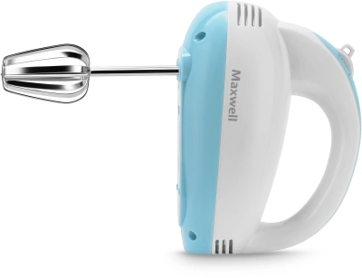 Миксер ручной Maxwell MW-1360 300Вт белый/голубой
