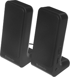 Колонки Defender SPK-225 2.0 черный 4Вт портативные
