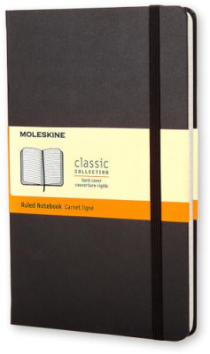 Блокнот Moleskine CLASSIC MM710 Pocket 90x140мм 192стр. линейка твердая обложка черный