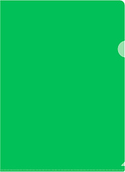 Папка-уголок Бюрократ -E310/1GR A4 пластик 0.18мм зеленый