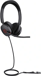 Гарнитура проводная Yealink UH48 Dual UC USB-C/A черный