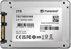 Накопитель SSD Transcend SATA-III 2TB TS2TSSD230S SSD230S 2.5" 0.3 DWPD