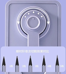Точилка для карандашей механическая Deli NS077-S-violet Nusign 1 отверстие пластик фиолетовый