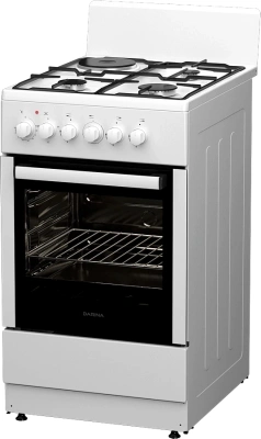 Плита Комбинированная Darina 1E КМ 241 321 W белый (без крышки) реш.сталь