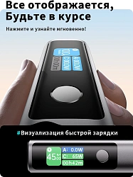 Мобильный аккумулятор Romoss PPU20 20000mAh QC/PD 130W 5A USB-A/2xUSB-C серый (6958377523018)