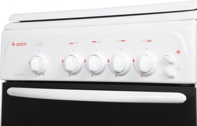 Плита Газовая Gefest CG 50M04 K73 белый (металлическая крышка) реш.чугун