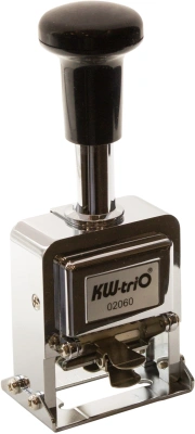 Нумератор Kw-Trio 20600 металл корп.:серебристый автоматический 6разр. 1стр.