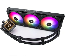 Система водяного охлаждения Thermalright Frozen Warframe 360 ARGB Soc-AM5/AM4/1200/1700/1851 черный 4-pin 29.8dB Al LCD Ret (F-WFRAME-360-BL-ARGB)