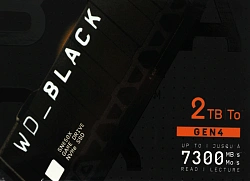 Накопитель SSD WD S PCIe 4.0 x4 2TB WDS200T2XHE Black SN850X M.2 2280