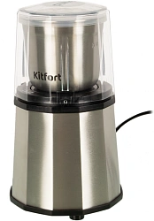 Кофемолка Kitfort КТ-746 200Вт сист.помол.:ротац.нож вместим.:200гр нержавеющая сталь/черный