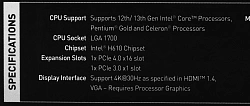 Материнская плата MSI PRO H610M-E Soc-1700 Intel H610 2xDDR5 mATX AC`97 8ch(7.1) GbLAN+VGA+HDMI