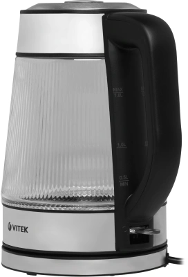 Чайник электрический Vitek VT-7017 1.8л. 2200Вт прозрачный корпус: стекло