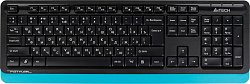 Клавиатура + мышь A4Tech Fstyler FG1010 клав:черный/синий мышь:черный/синий USB беспроводная Multimedia (FG1010 BLUE)
