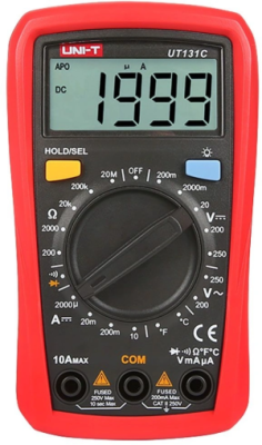 Мультиметр Uni-T UT131C цифровой красный/черный