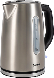 Чайник электрический Vitek VT-1144 1.7л. 2200Вт серебристый корпус: нерж.сталь