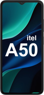 Смартфон Itel A667LP A50 64Gb 3Gb черный моноблок 3G 4G 2Sim 6.6" 720x1612 Android 14 8Mpix 802.11 b/g/n GPS GSM900/1800 GSM1900 A-GPS microSD max512Gb