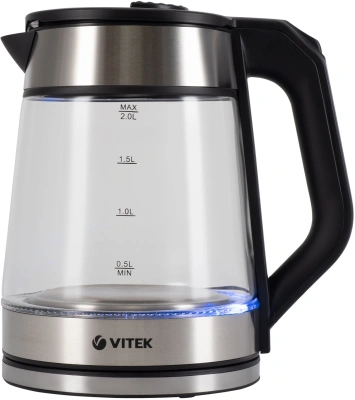 Чайник электрический Vitek VT-1176 2л. 2200Вт корпус: стекло