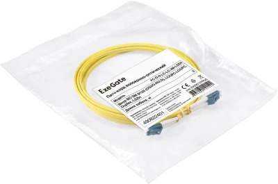 Патч-корд Exegate FC-D-9-LC-LC-3M-LSZH 3м желтый LC duplex-LC duplex (EX295137RUS)